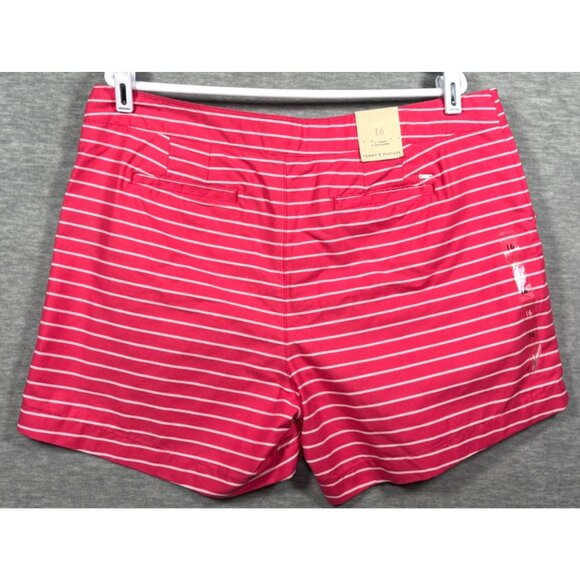 Tommy Hilfiger Womens Shorts 16 Striped Pink Preppy Nautical‎ Sailor - Picture 4 of 6